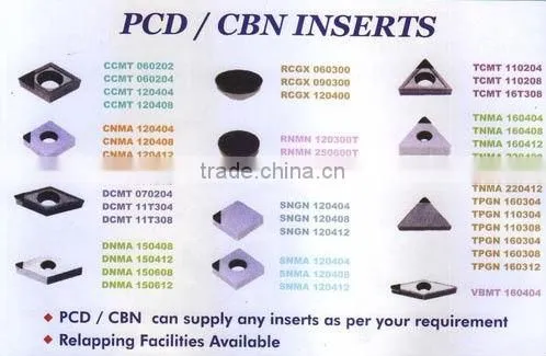 Solid CBN insert SCGN090308/SCGN090304/SPGN090304
