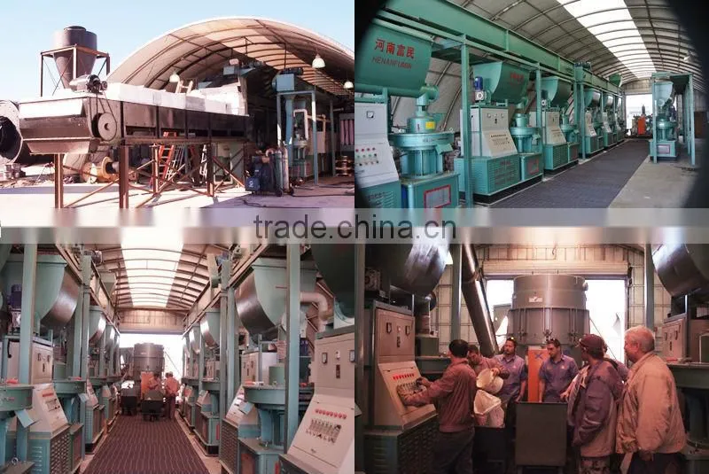High capacity biomass pellet production line