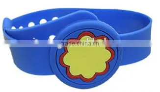 HF 125khz/13.56MHZ Silicone rfid wristband price
