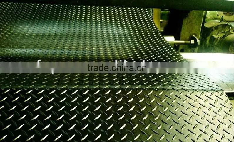 Diamond pattern rubber Matting Non slip rubber matting anti slip diamond tread rubber floor