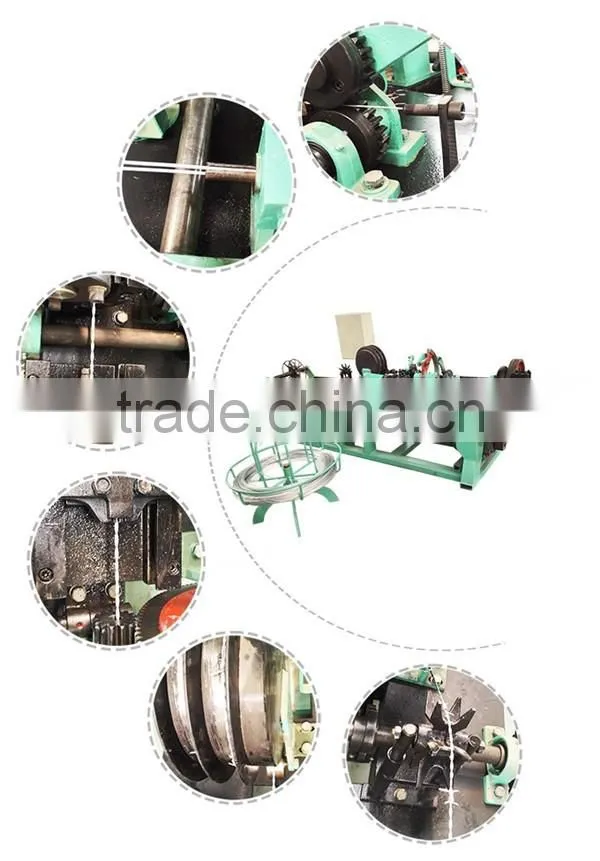 1.6mm steel wire Positive and negative twisted barbed wire machine