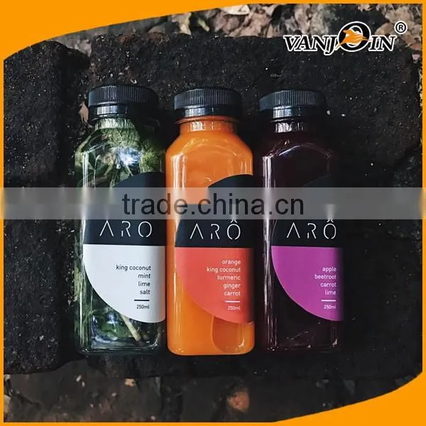 Fresh Squeezed Orange Juice Bottles with Hang Tags