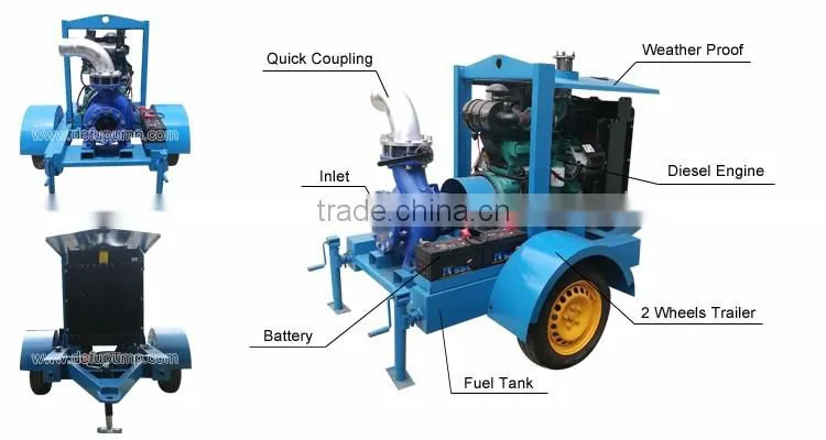 6-inch centrifugal water pump