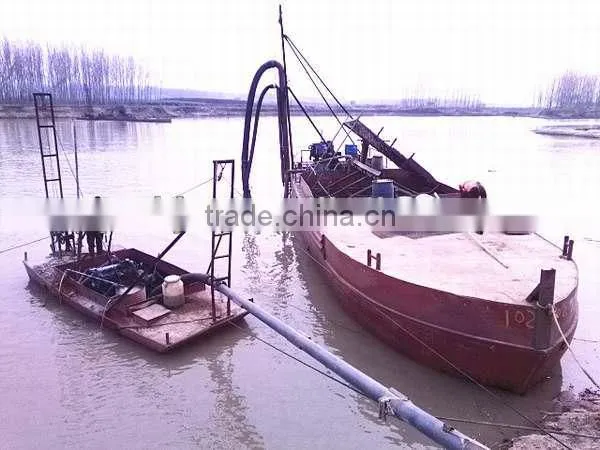 90cbm self-propelled sand floating barges/boats