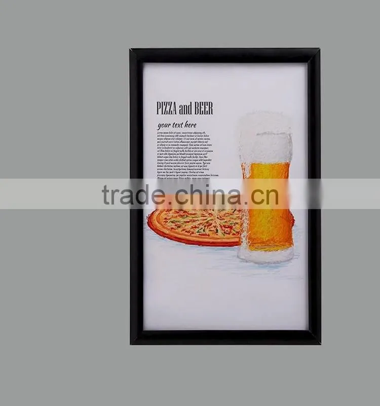 25mm, 32mm A2,A3,A4 aluminum extrusion snap frame