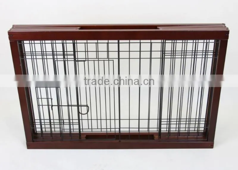 foldable wooden pet dog cage with a door