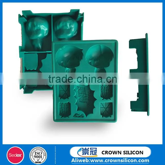 Hot sell Attack on Titan silicone ice cube tray