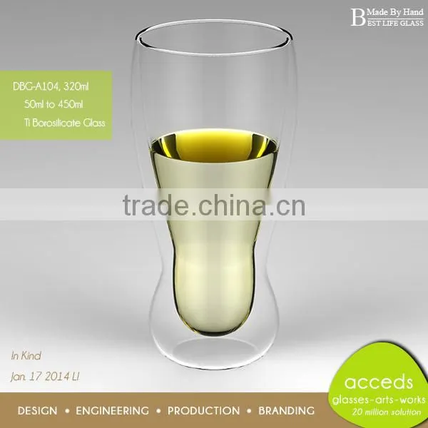Pretty Drinking Glass Cup with No Handle