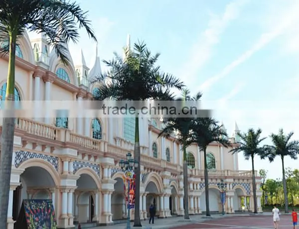 plastic fiber king coconut tree green park Artificial King Coconut Tree