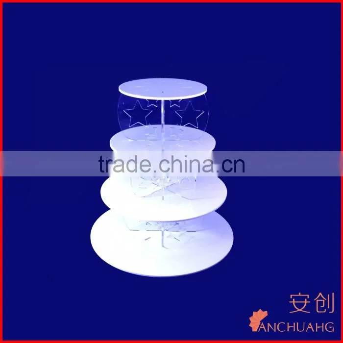 pop 3 tiers acrylic cupcake/buffet food display case