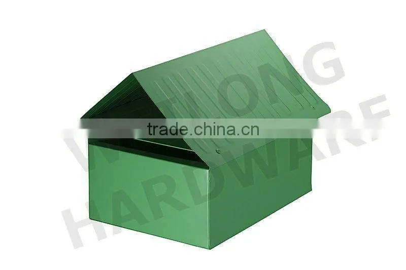 Eco-friendly house shape metal letter box