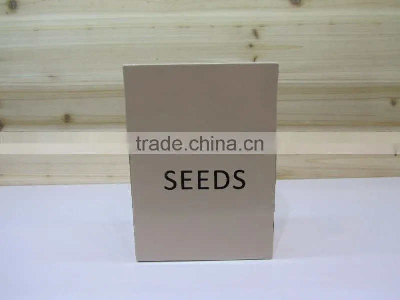 Metal garden seed storage box