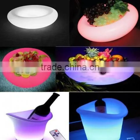 Illuminated Glowing Fruit Tray Plate,Led Serving Tray Plate
