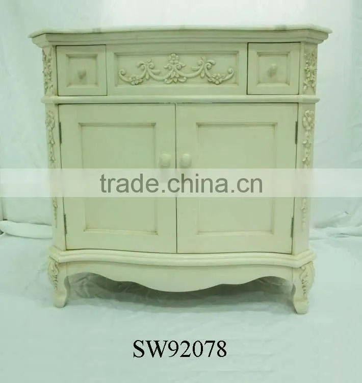 white wooden cabinet