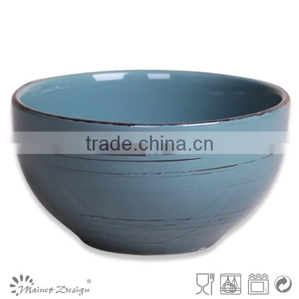 blue ceramic bowl rice bowl