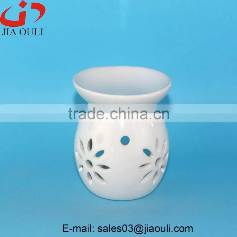 Popular sales white Essential Oil Ceramic Burner Aroma Diffuser
