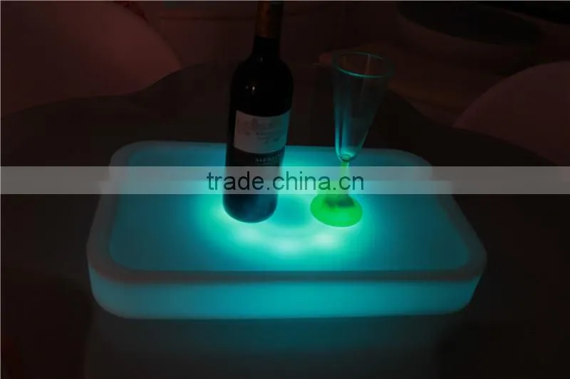 7cm high Flash color changing party fruit led tray