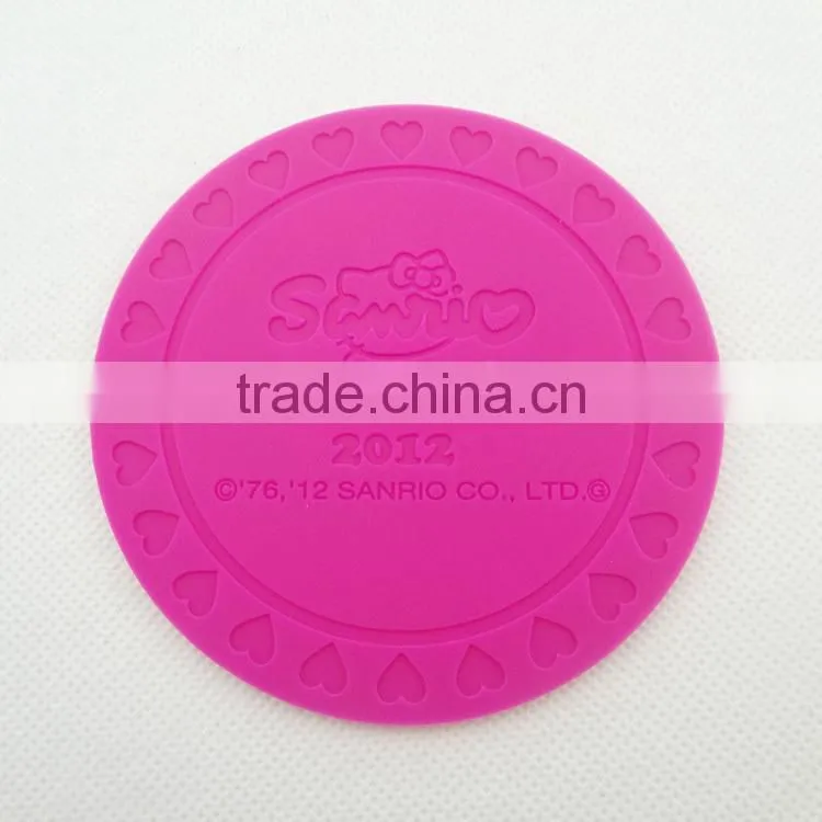 KT shaped silicone cup pad | cup coaster