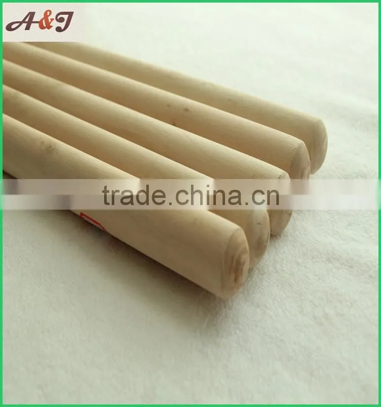 Best Quality Natural Wooden Broom Stick with Italian Thread