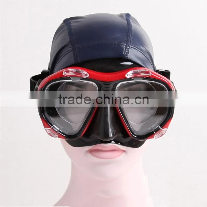 Optical diving mask with tempered glass for myopia and presbyopia OPT lens