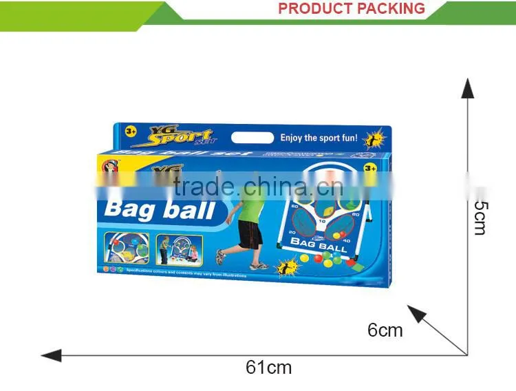 Most popular kids indoor sport toy cloth rack stress ball bag