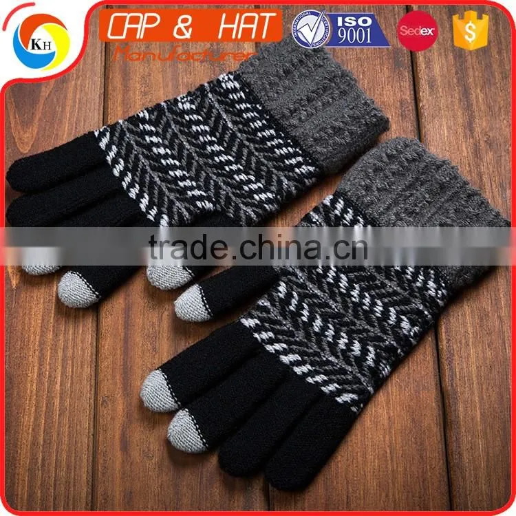 cotton Arcylic Glove Smart Phone Winter Warm Touch Screen Gloves Best Promotional Gift