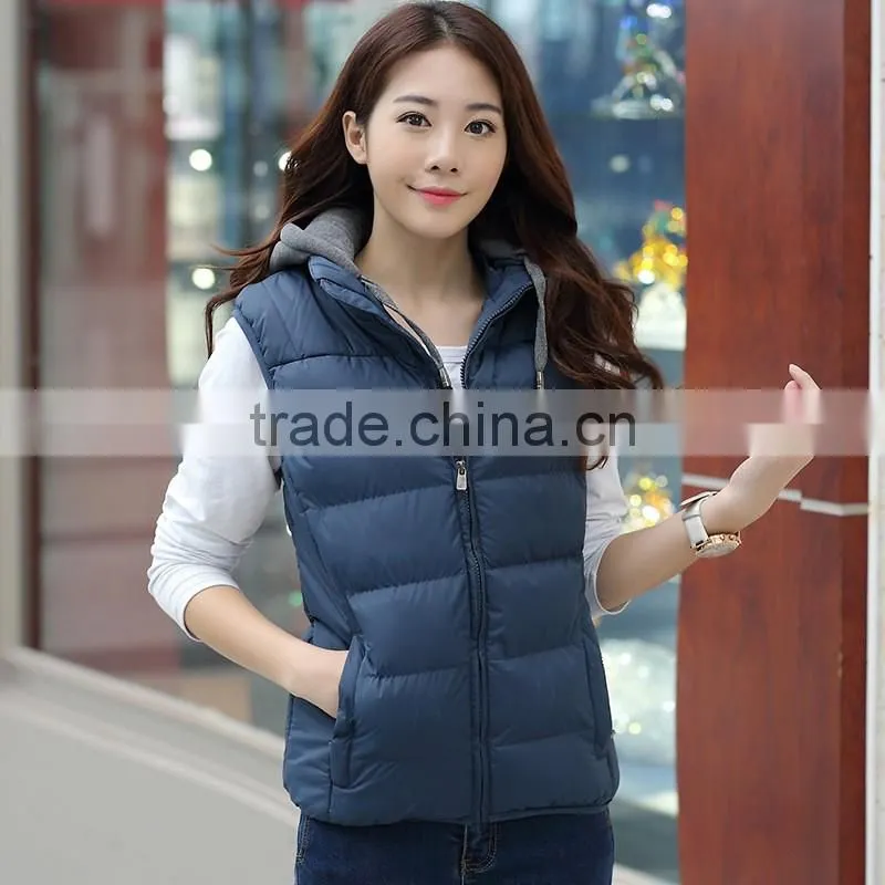 Hot Winter New down Cotton vest casual Slim jacket coat waistcoat for men and women