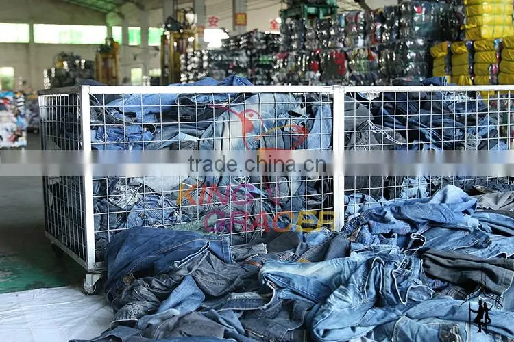 wholesale used men jean pants used clothing original second hand clothes cream uk style