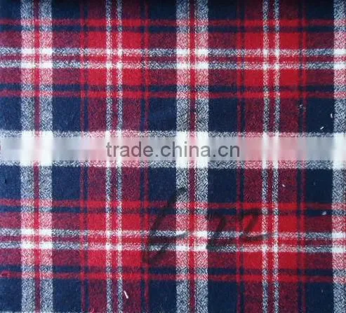 New fashion cotton flannel check fabric V312