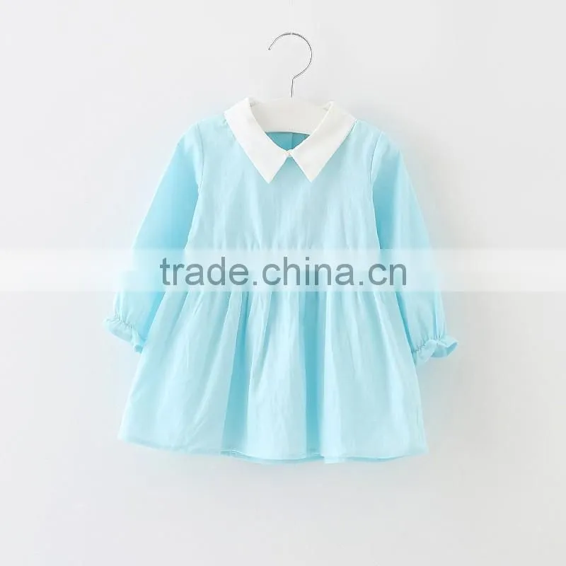 2016 Top quantity Winter Fall Floral kids cotton frock designs for girls