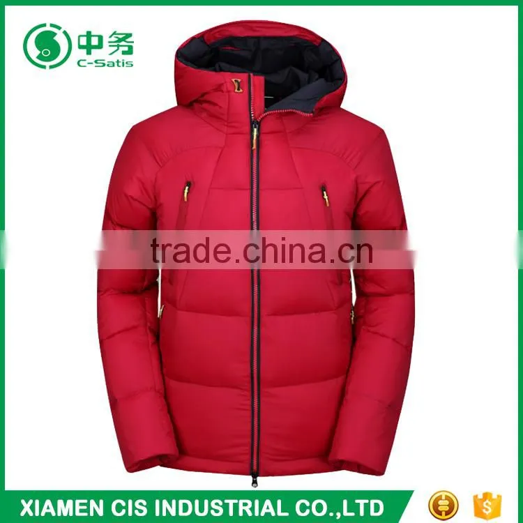 Top Quality Winter Thick Windproof Warm Mens Outdoor Down Jacket with Hood