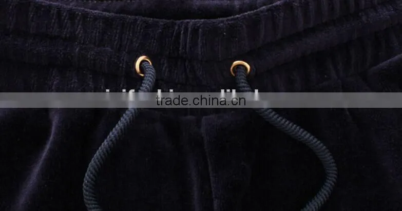 Hot Sale Custom Design Cheap Mens Velvet Sports Track Suit