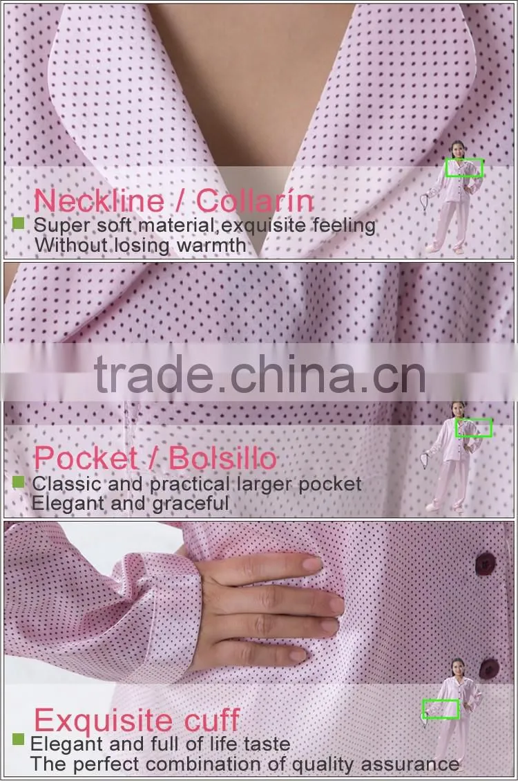 Women Couple easter satin pajamas with button
