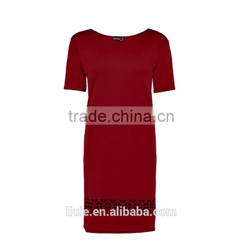 Latest Design Sexy Mature Elegant Tight Fitted Midi Casual Chiffon Dress for women