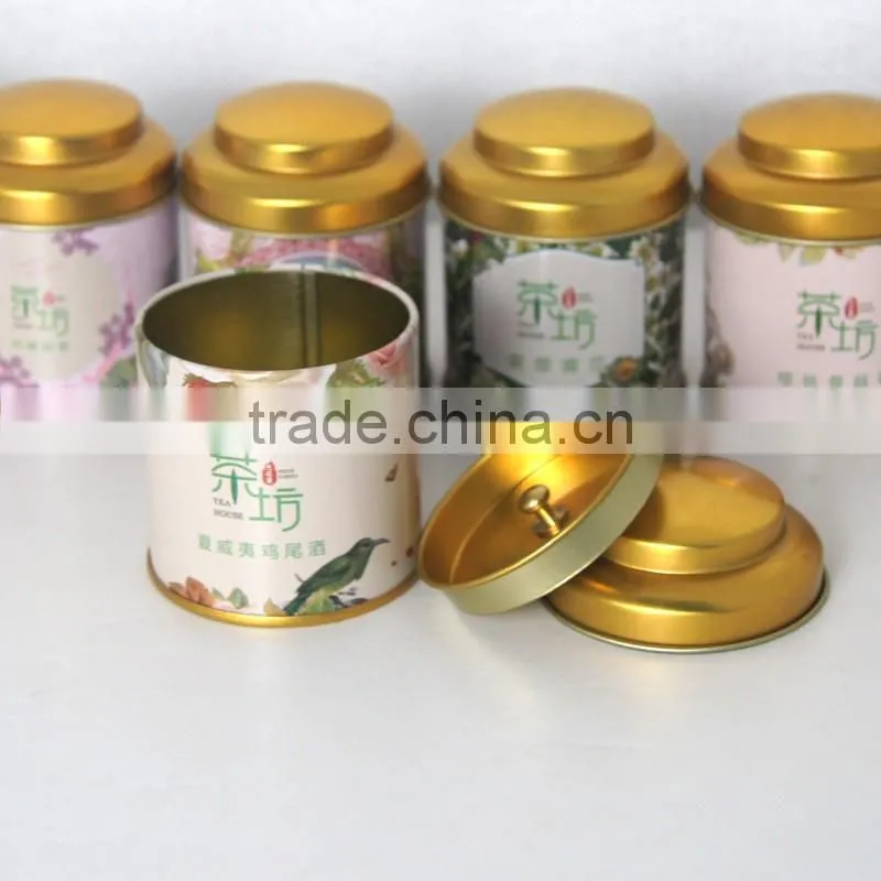 factory custom printed tea metal tin box