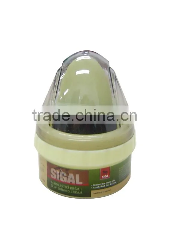 Hotel disposable amenity shoe shine sponge with plastic box