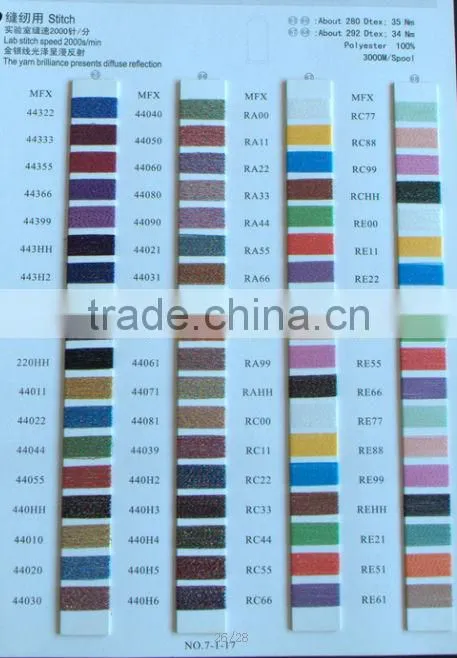 gold dtex 265 metallic embroidery thread