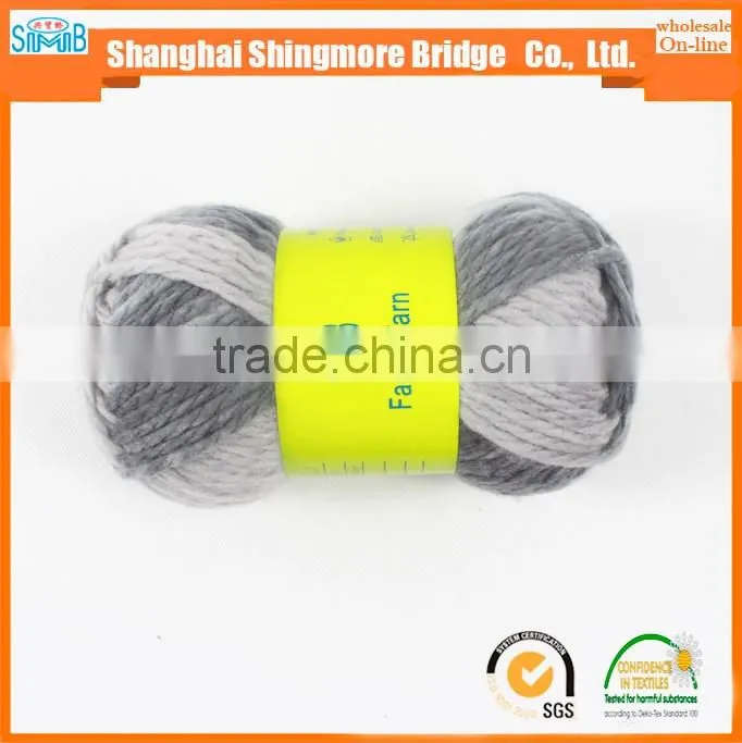 alibaba china yarn supplier hot sales high quality small order chunky acrylic polyester blended yarn for hand knitting