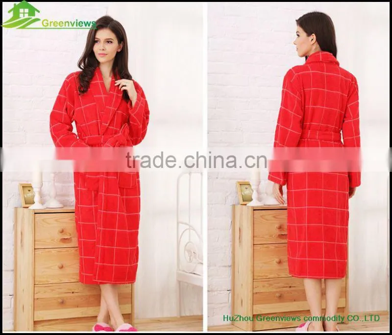 Cotton towelling bathrobes Women terry cotton long bathrobe bath robe prices