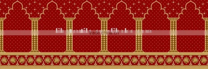 100% polypropylene top quality muslim use mosque prayer carpet