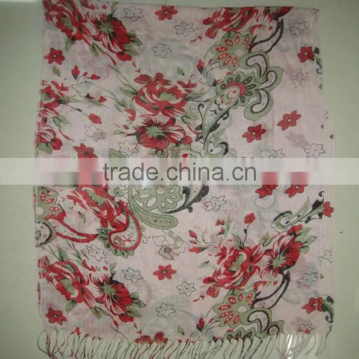 red beauty 100 viscose scarf sublimation scarf