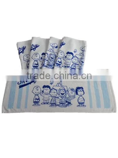 100% cotton velvet hand towel with active printing