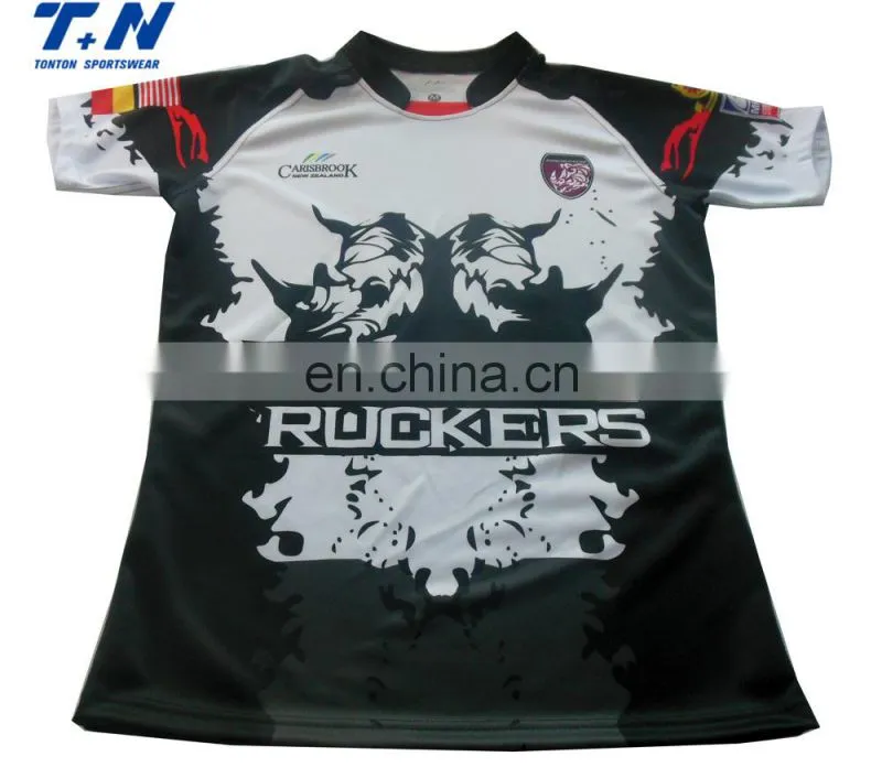 Wholesale Rugby Uniforms sublimation Dye Sublimation Shirts Made in China