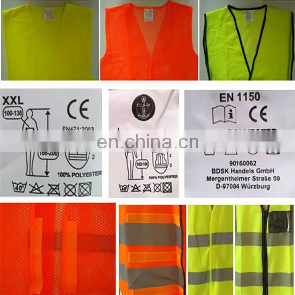 100%Polyester Apparel Cheap Safety Reflective Vest