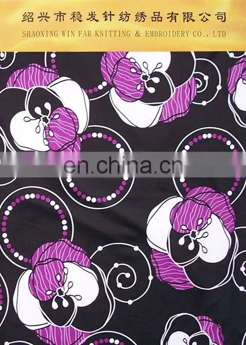 SPANDEX PRINTING KNITTED FABRIC DTY FOR GARMENT