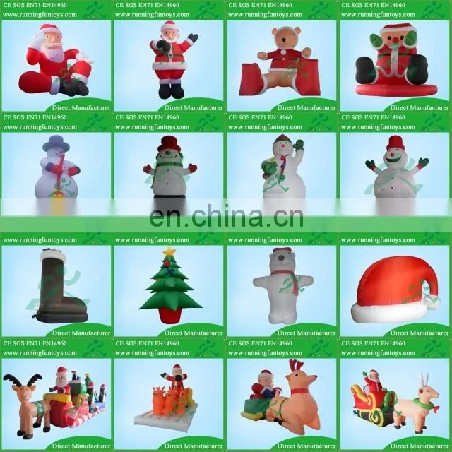 Outdoor Christmas Inflatable Angel Playing Trumpet, Fabric Christmas Angel Ornament