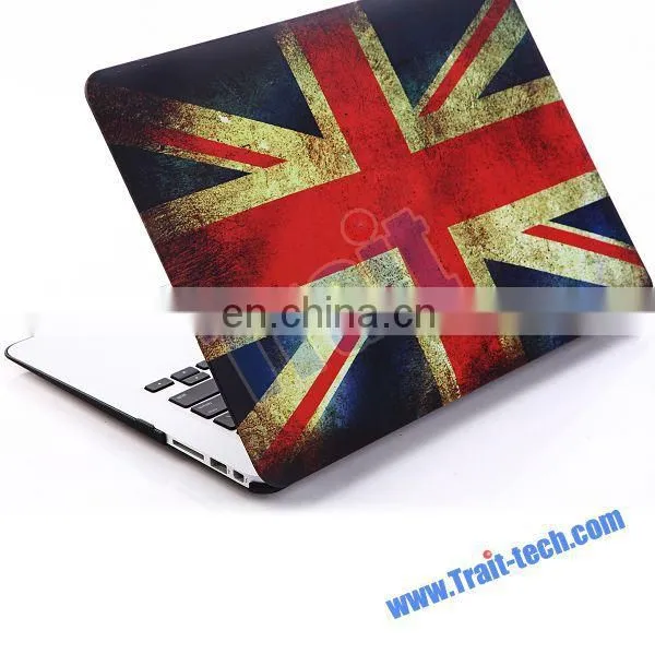 Popular Folio Plastic Protective Hard Shell Case For Apple Macbook Pro Retina 13 inch