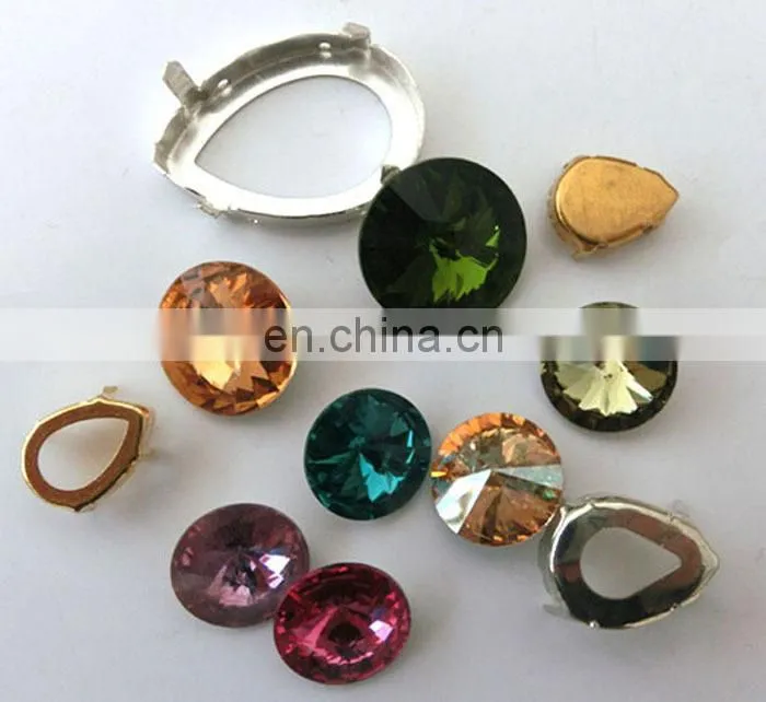 Light Topaz round shape crystal stones for jewelry