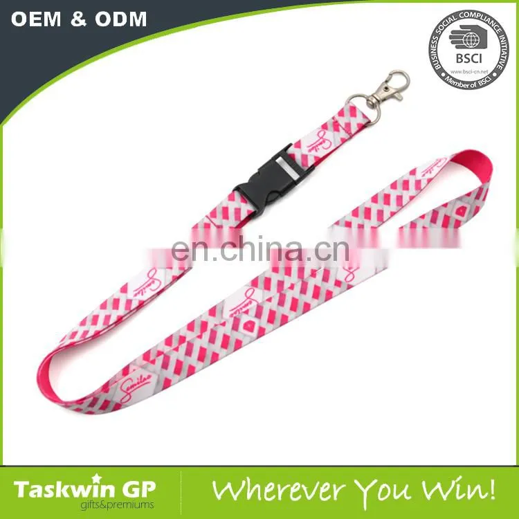 2017 Factory promotional beautiful sublimation and heat transfer lanyards