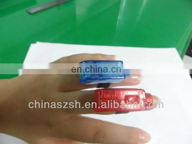 Cheap wholesale plastic LED projective Finger With colorful Lights for all party